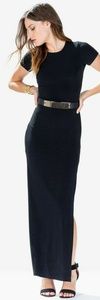 Black Side Slit Maxi Dress